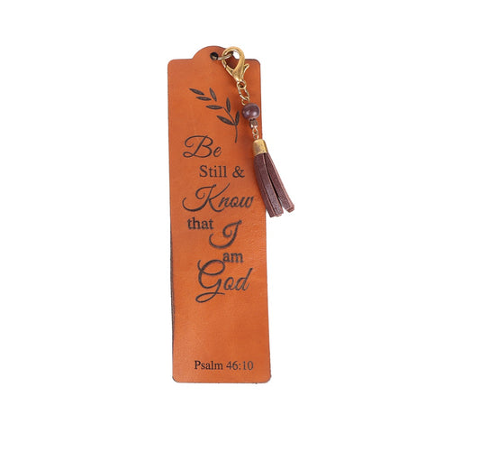 VAAN & CO. - Leather Bookmark Psalm 46:10