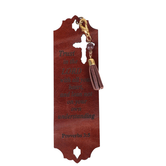VAAN & CO. - Leather Bookmark Proverbs 3:5
