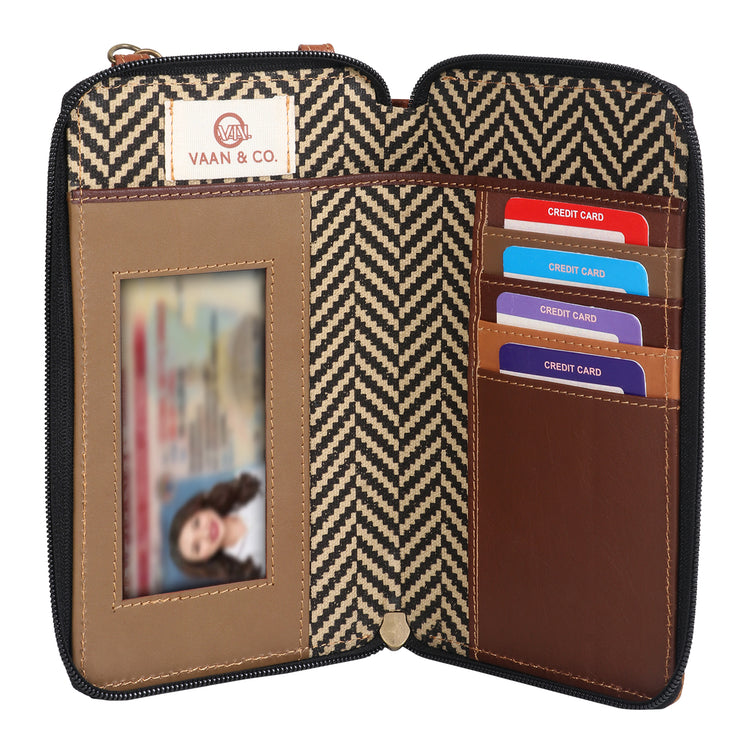 Prism Tiger Cellphone Crossbody Wallet