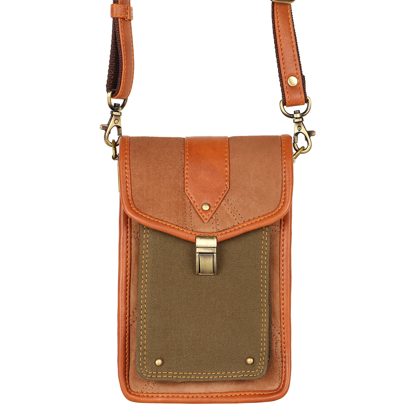 Harley Mini Expandable Crossbody w/ Buckle Clasp - OG Green