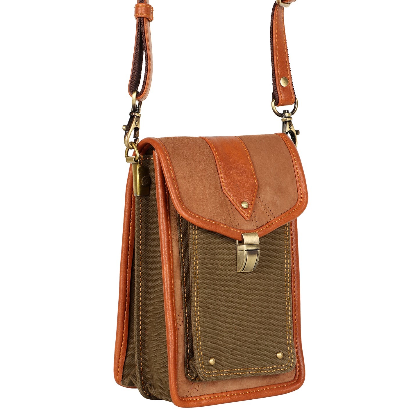 Harley Mini Expandable Crossbody w/ Buckle Clasp - OG Green