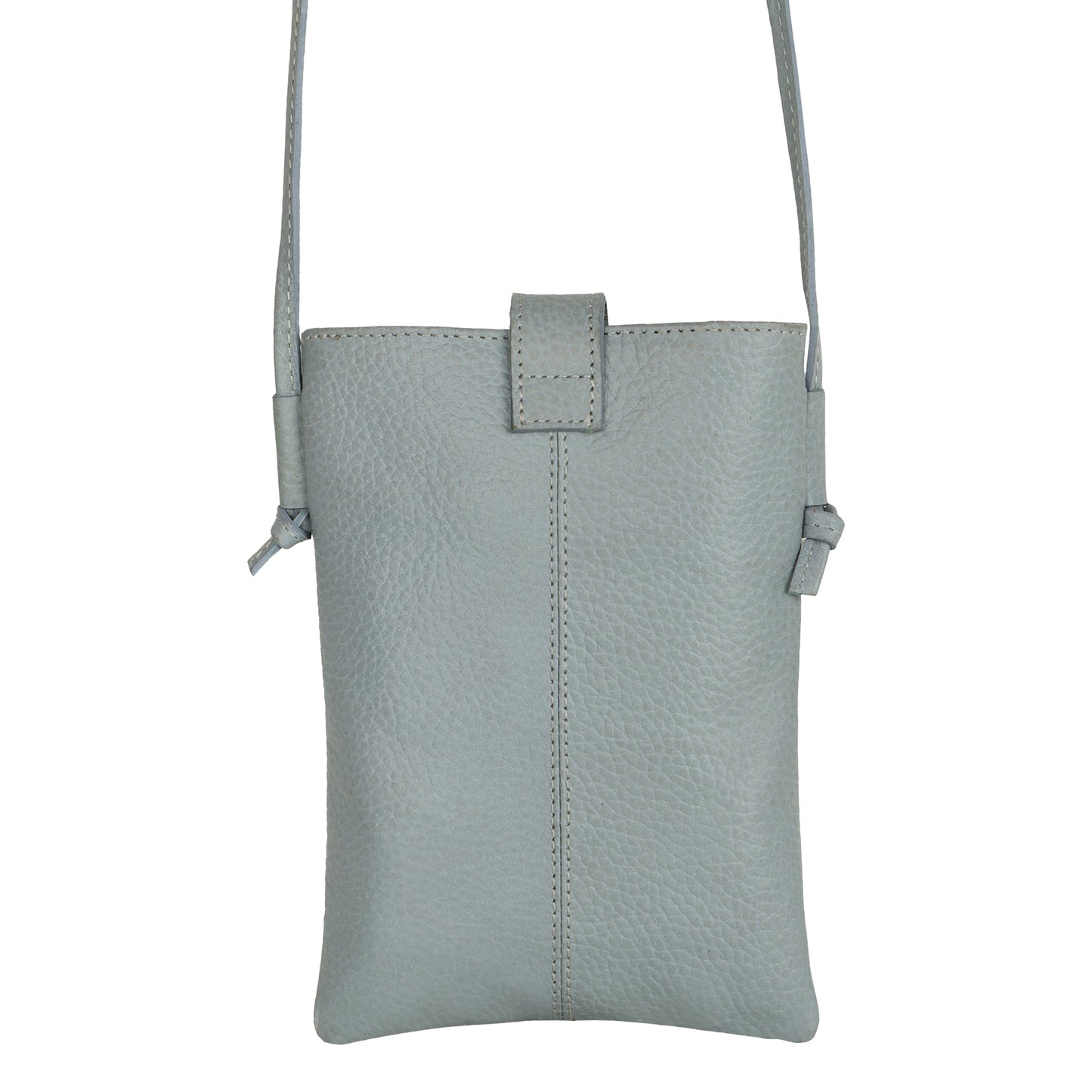 Jennie Small crossbody bag w/ slim strap closure & tassel - Cool Blue