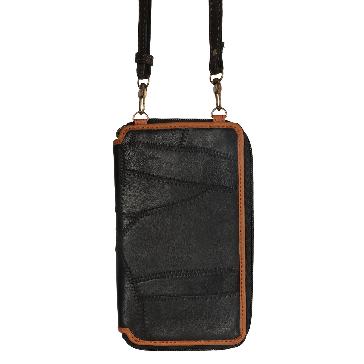 Small Cellphone Crossbody Bag Blue Print