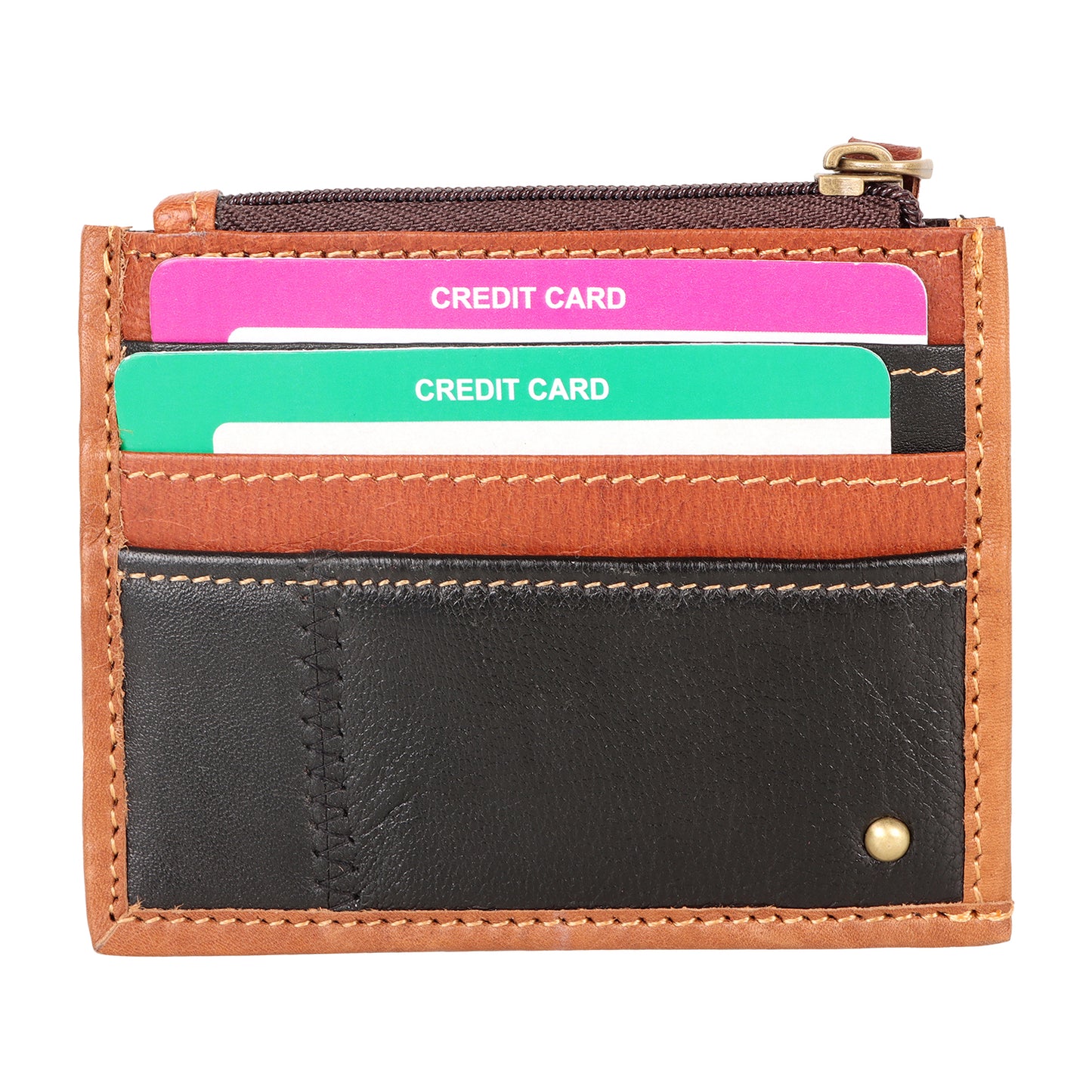 Small Card Wallet - Black Stripe