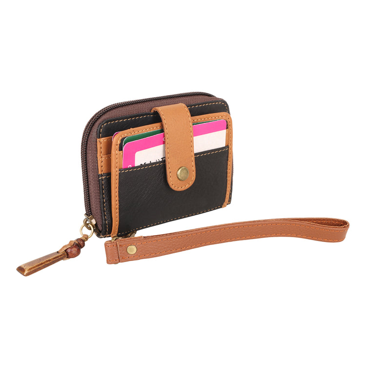 Zip Around Wallet - Herringbone