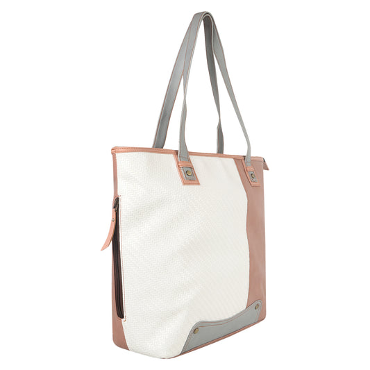 FOXIE - Evelyn Large Conceal Carry Shoulder Shoulder Bag in White