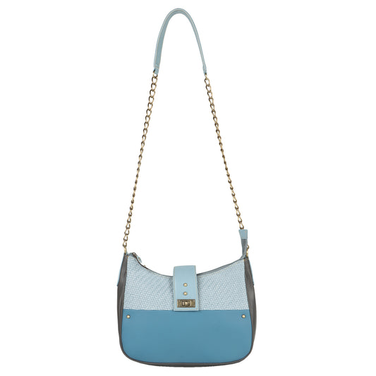FOXIE - Chloe Crossbody Bag with Top Closure in Blue
