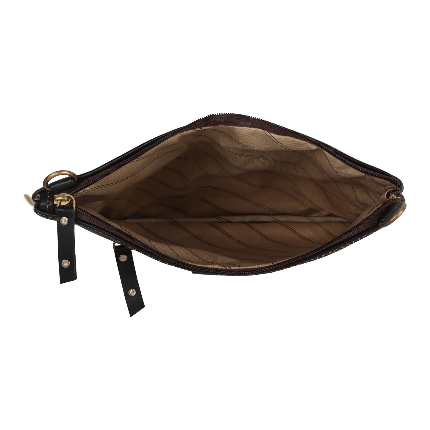 VAAN & CO. - Grayson Wide Crossbody with Front Pocket in Black