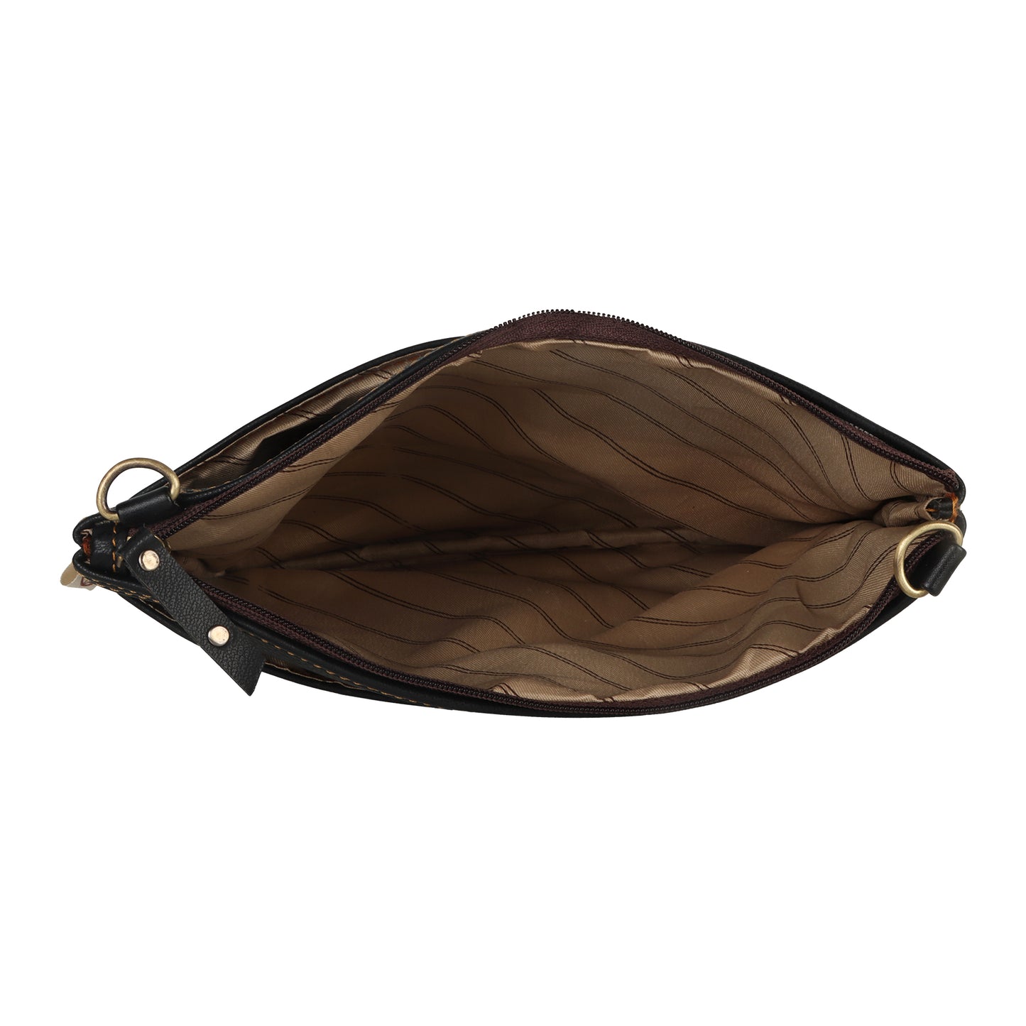VAAN & CO. - Brook Wide Crossbody Bag in Black