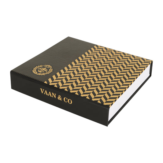 Mens Wallet 2 PC Gift Box Bk