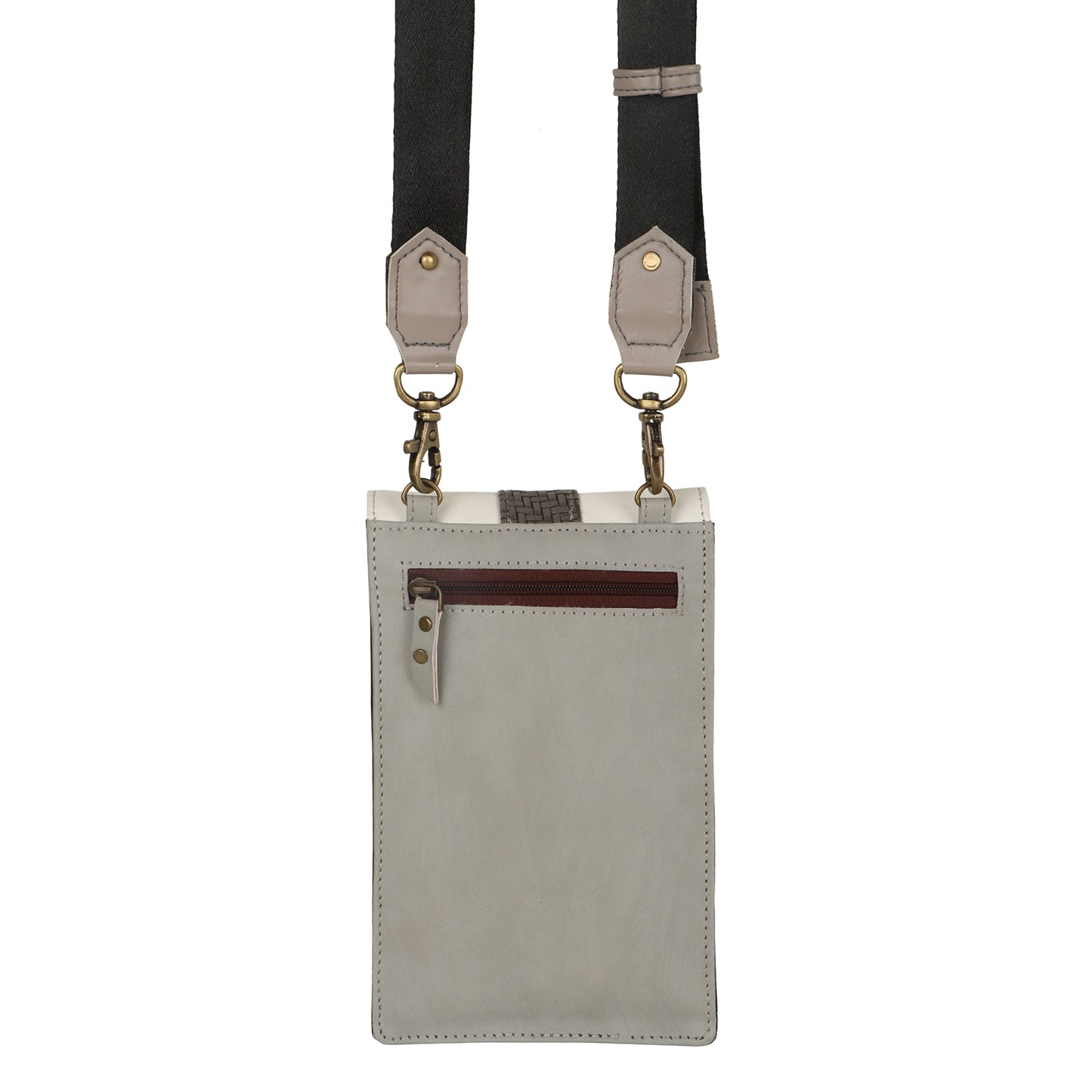 FOXIE - Camila Small Crossbody Bag with Front Flap in White
