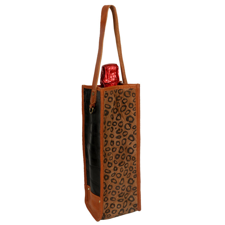 Nomad Cheetah Wine Bag