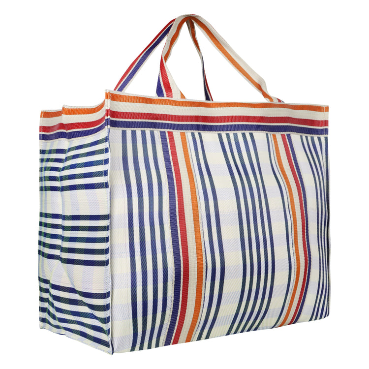 Isla Recyled Nylon XL Shopper Tote - Fair Wind Wh/Bl