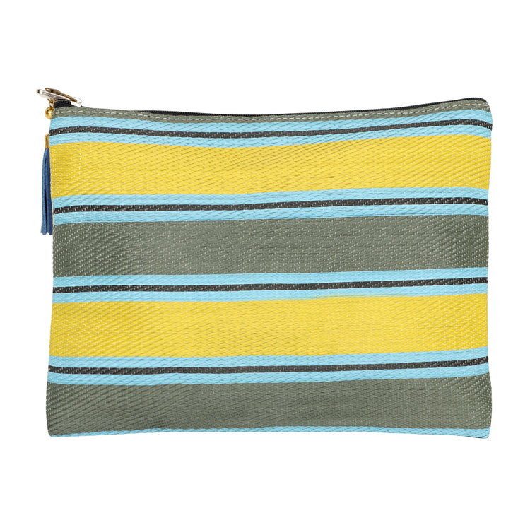 Kai Recycled Nylon Pouch - Piña Haze Yl/Gr