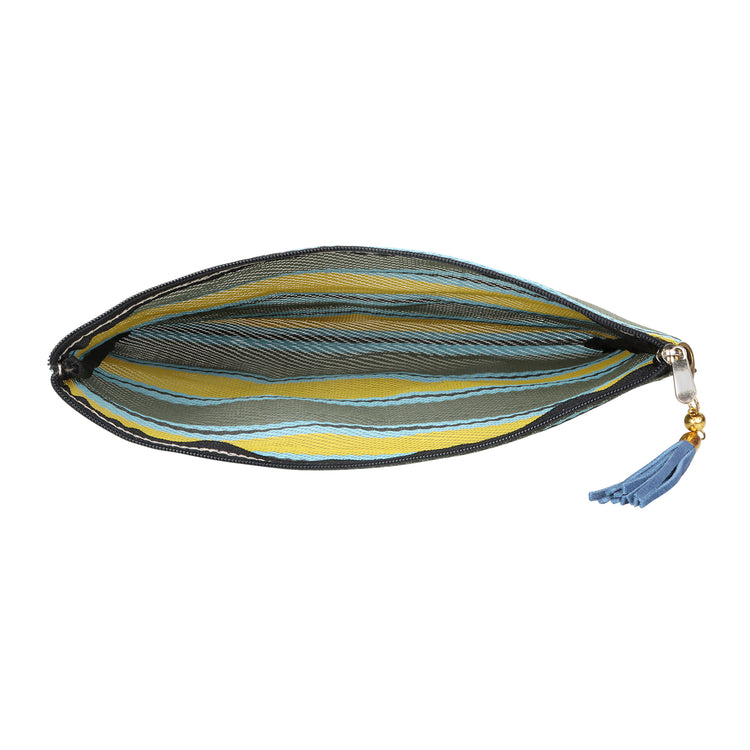 Kai Recycled Nylon Pouch - Piña Haze Yl/Gr