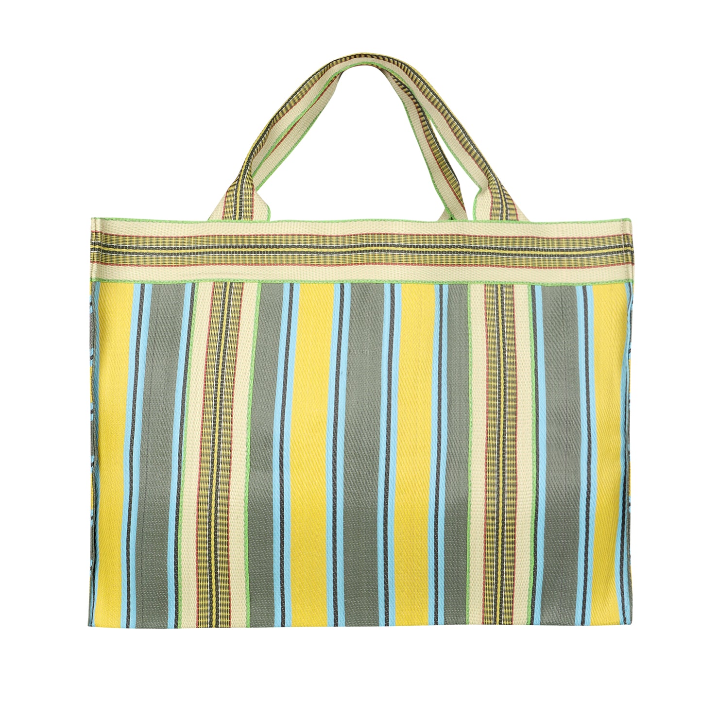 Isla Recyled Nylon XL Shopper Tote - Piña Haze Yl/Gr