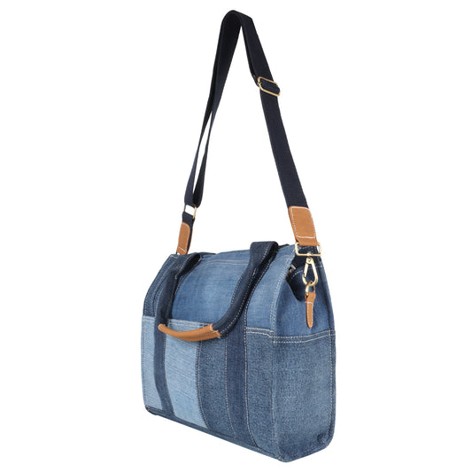 Helly Denim Crossbody W/ Handles