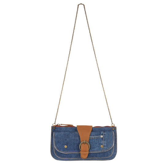 Madison Denim Baguette Crossbody Bag