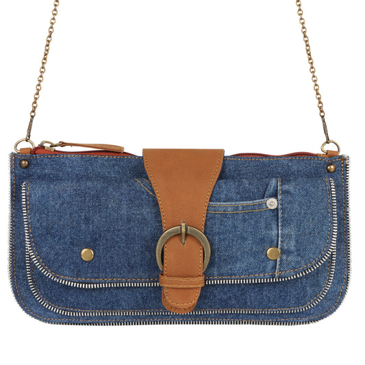 Madison Denim Baguette Crossbody Bag