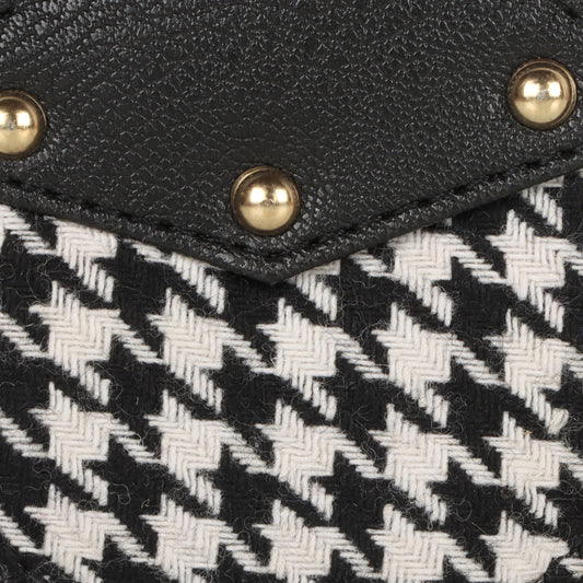 Millie Houndstooth Print Keyfob Coin Purse