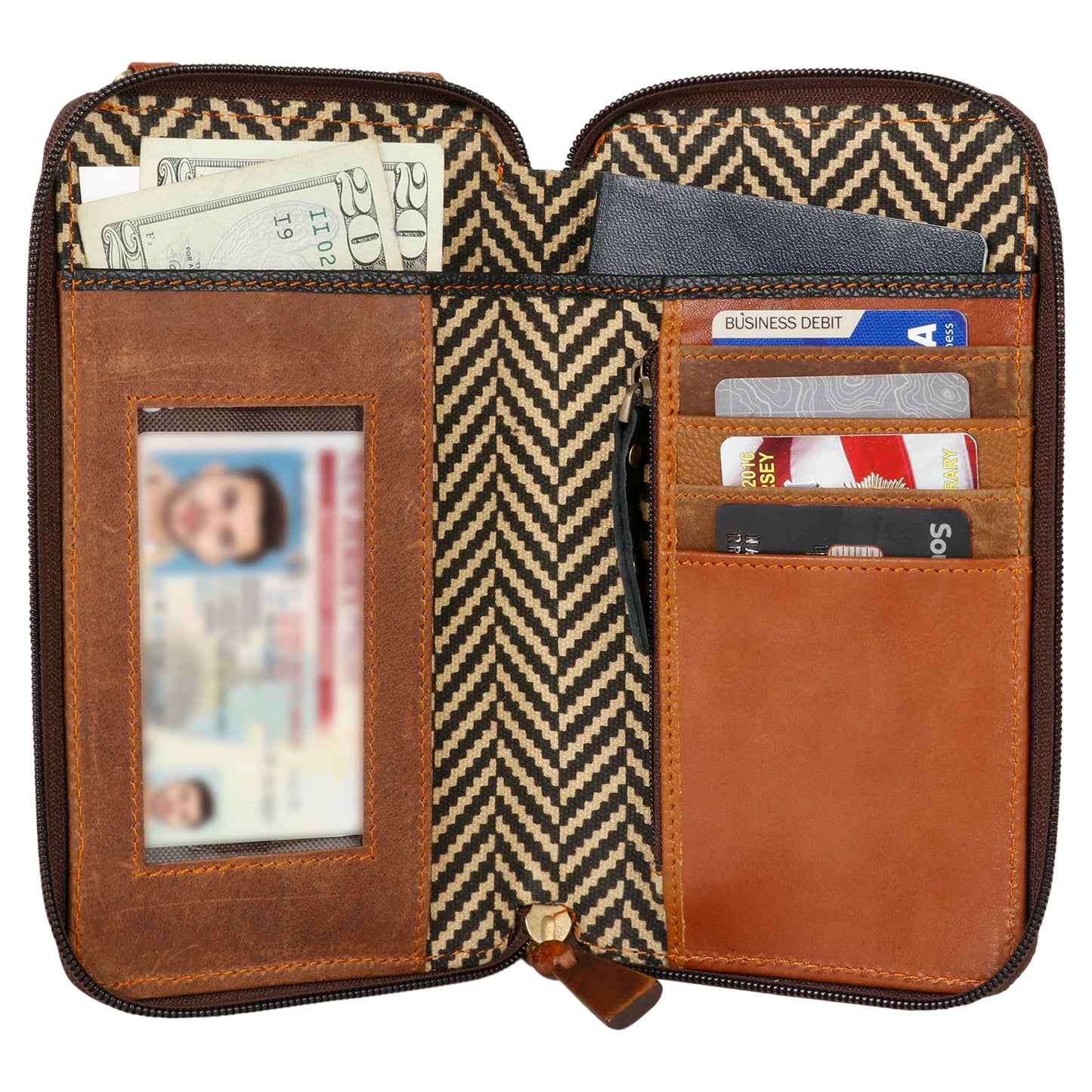 Prism Herringbone Cellphone Crossbody Wallet