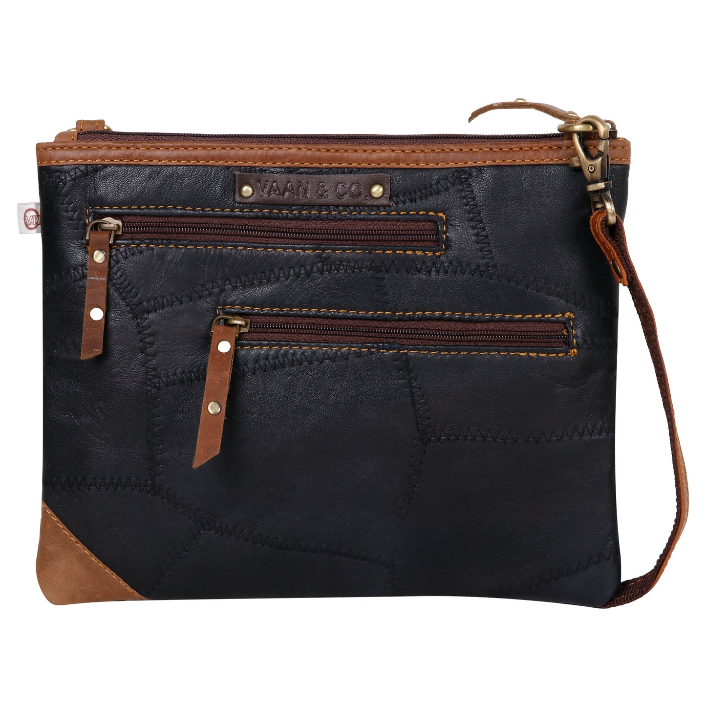 Grayson Herringbone Crossbody Bag