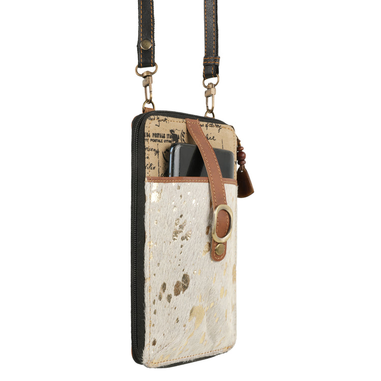 Hannah Rawhide Cellphone Crossbody