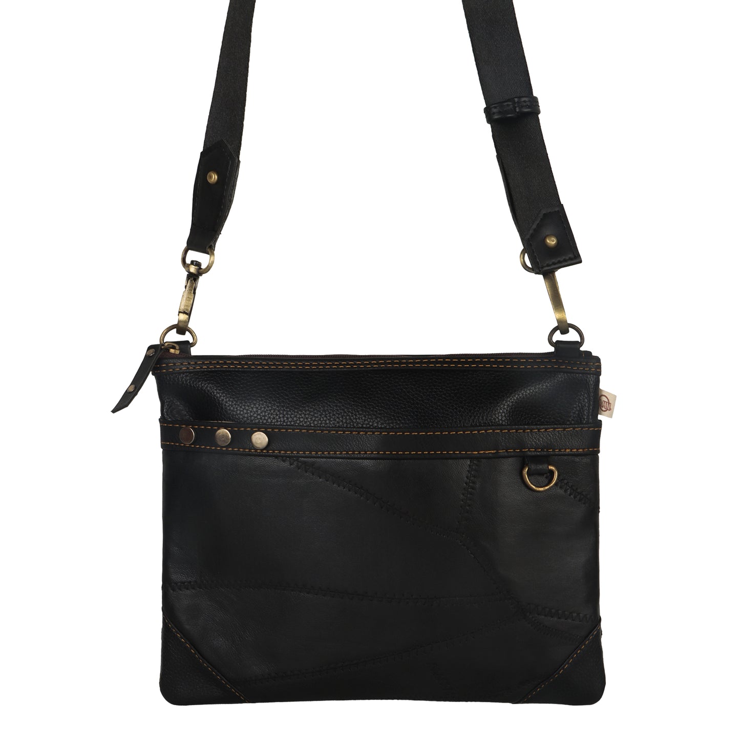 VAAN & CO. - Brook Wide Crossbody Bag in Black