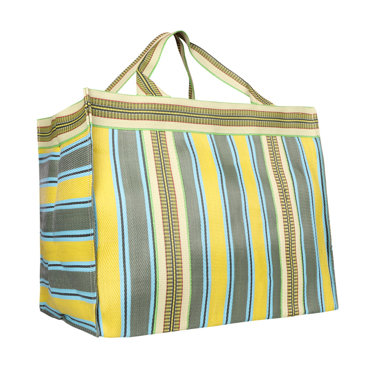 Isla Recyled Nylon XL Shopper Tote - Piña Haze Yl/Gr