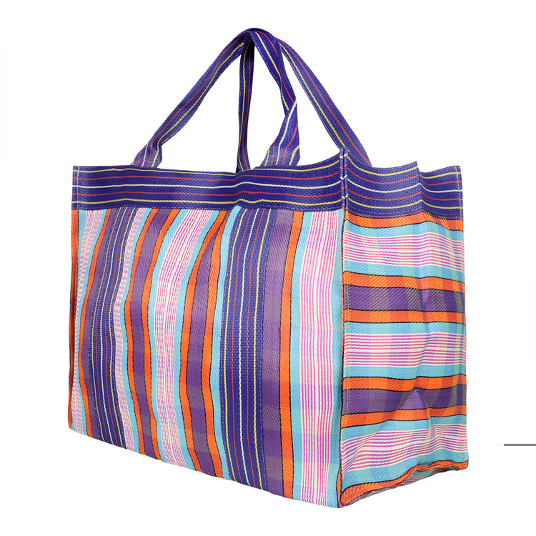 Isla Recyled Nylon XL Shopper Tote - Orchid Pop Pr/PI