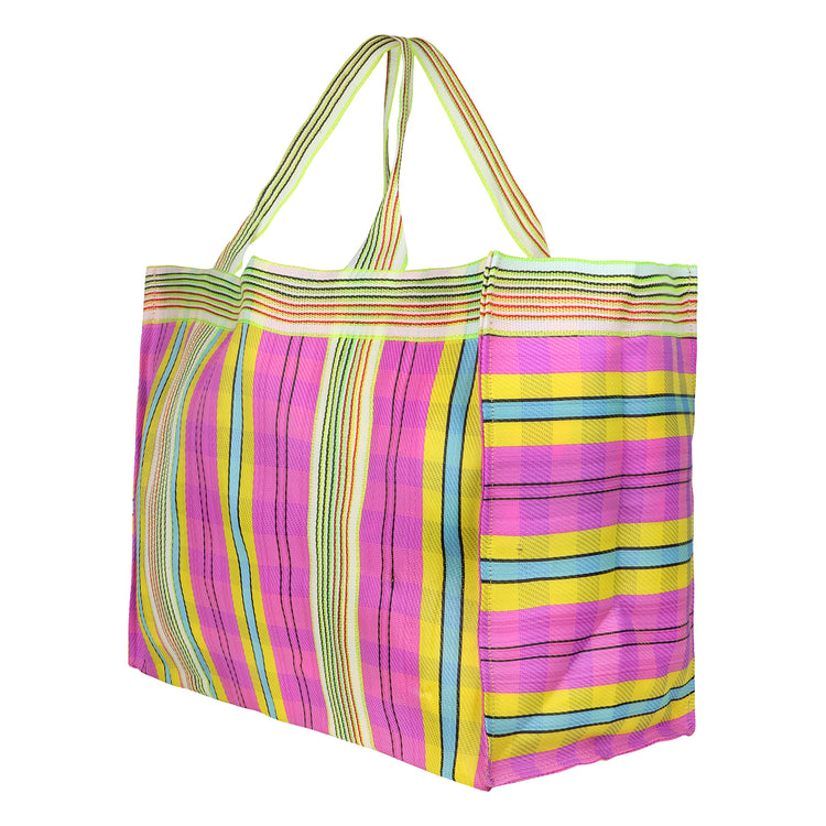 Isla Recyled Nylon XL Shopper Tote - Flamingo Pink Yl