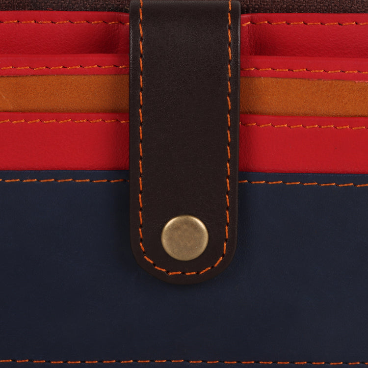 Zip Around Wallet - Red Flower