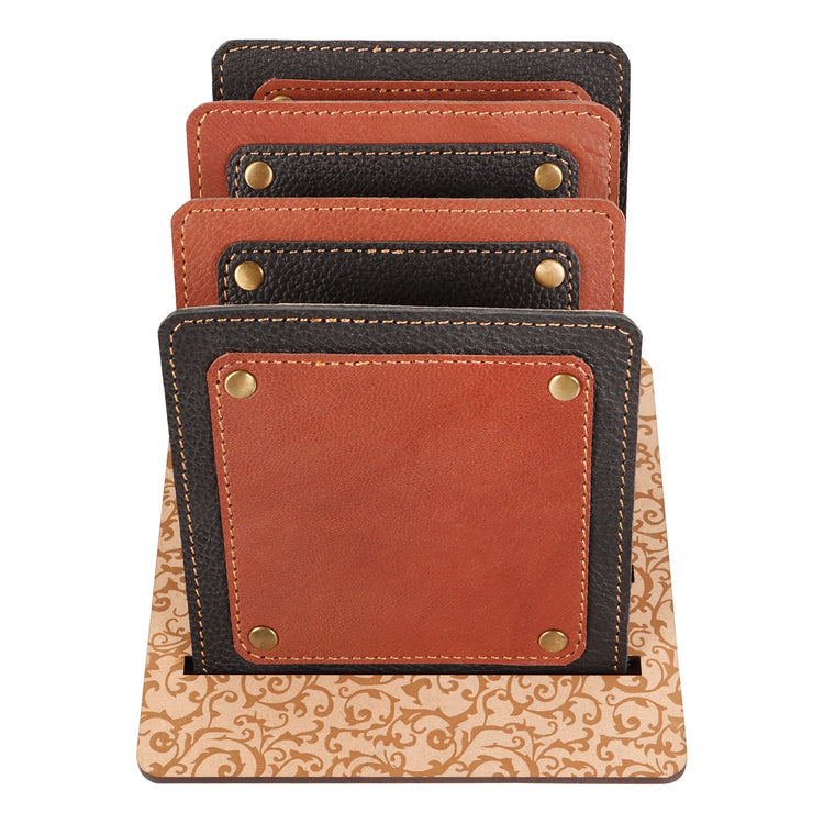 Leather Coaster Set of 4