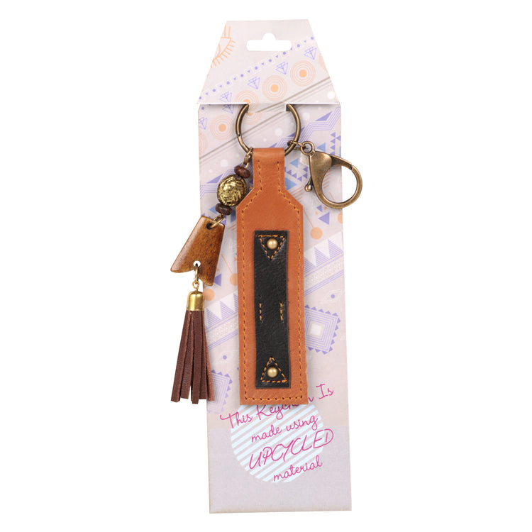 Leather Brown Keychain