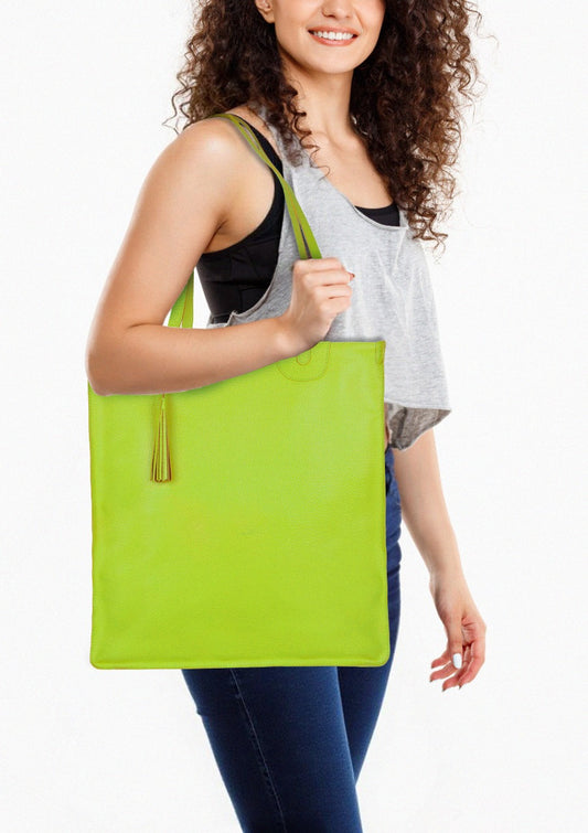 Ivy Book Shop Tote - Lime Green