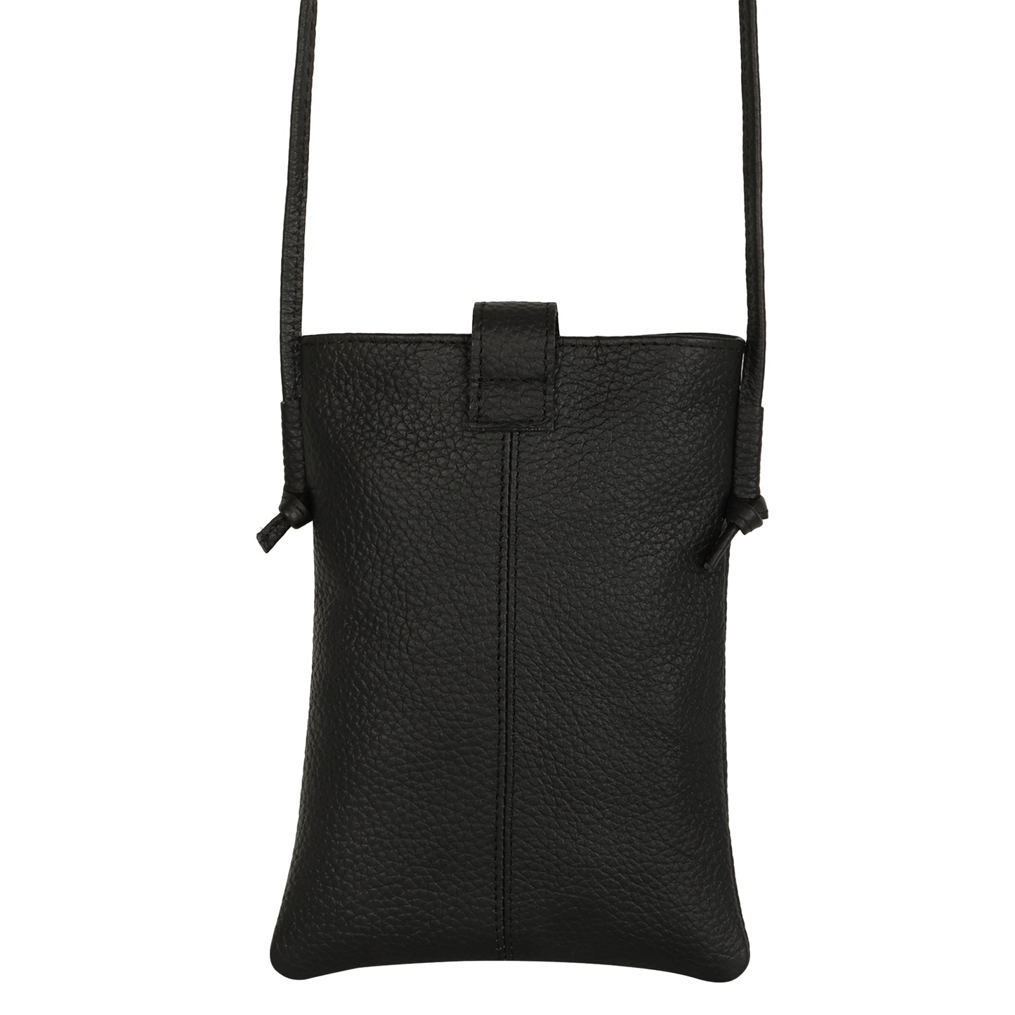 Jennie Small crossbody bag w/ slim strap closure & tassel - Black