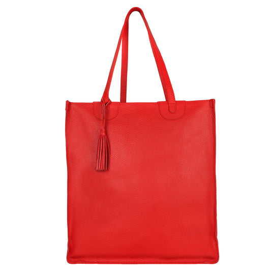 Rue Book Shop Tote - Vibrant Red