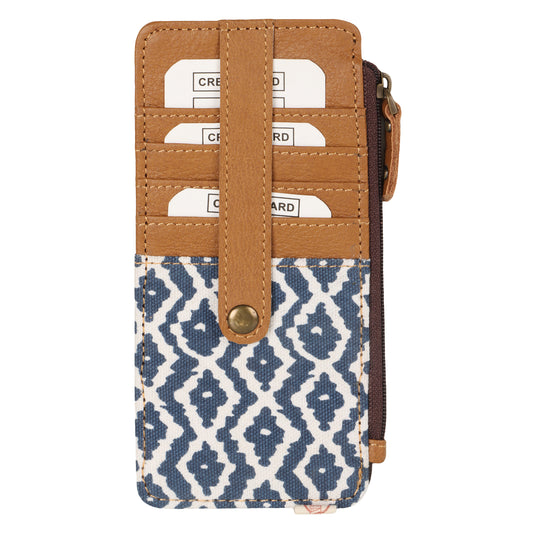 Dani 7-Slot CC Wallet w/ ID Pocket - Blue Breeze