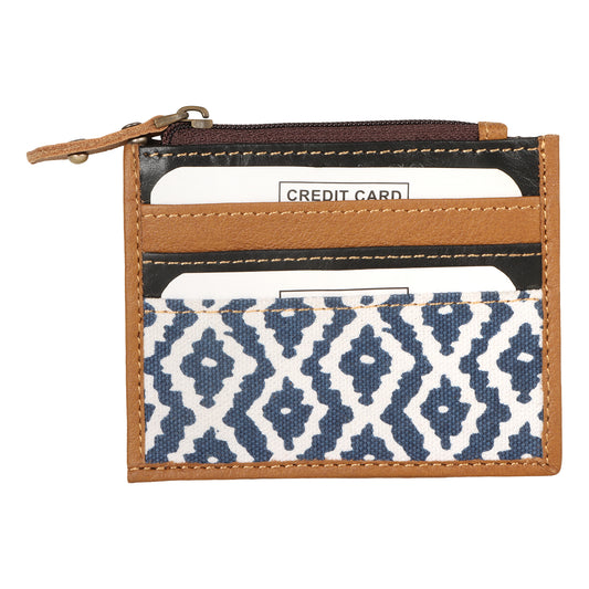Lee 6-Slot CC Wallet w/ Zippered Pouch - Blue Breeze
