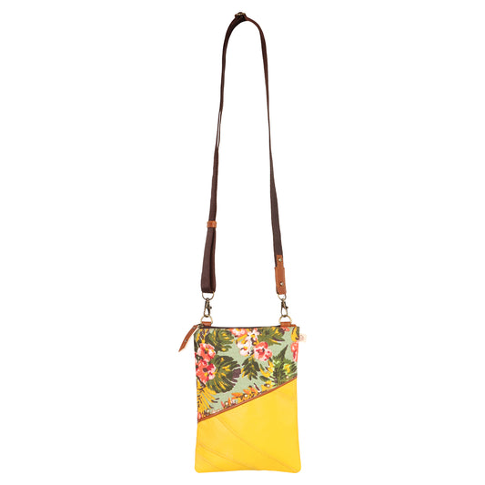 Brisk Small Crossbody Bag w/ Ext. Pocket - Summer Jungle