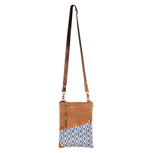 Brisk Crossbody Bag w/ Cellphone Pocket - Blue Breeze