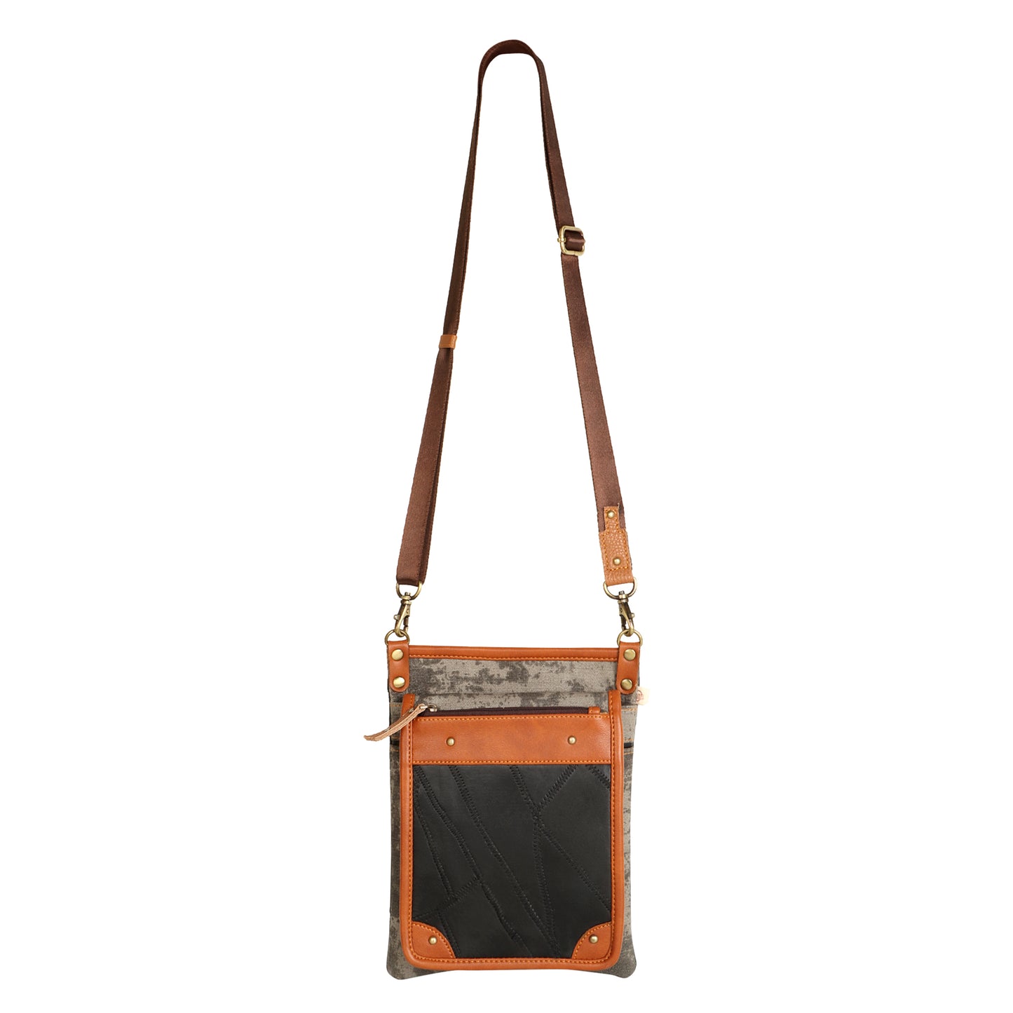 Tiah Crossbody Bag w/ Hidden CC Slots - Carbon Grey