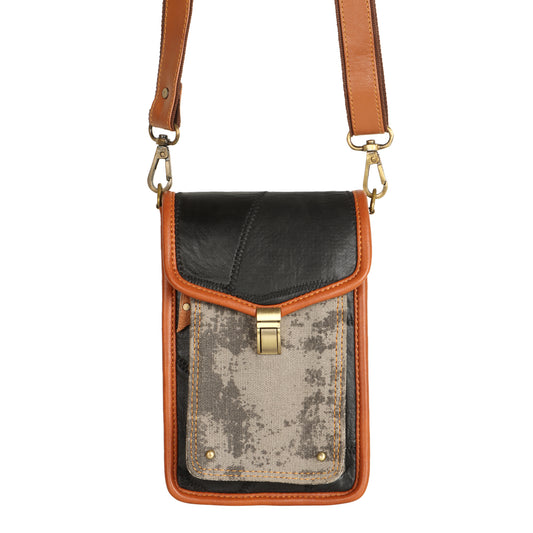 Harley Mini Expandable Crossbody w/ Buckle Clasp - Carbon Grey