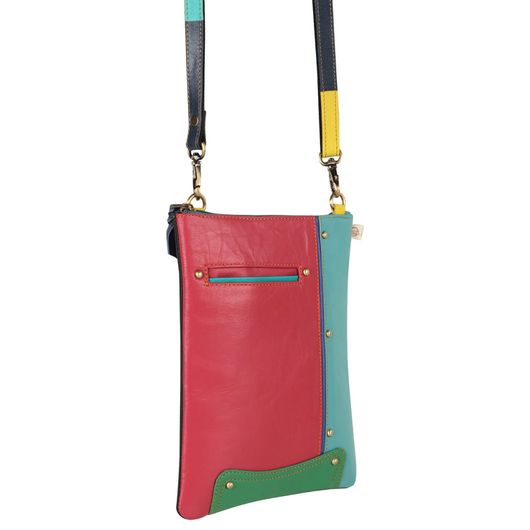 Colorful Small Crossbody with Front Cellphone Pocket