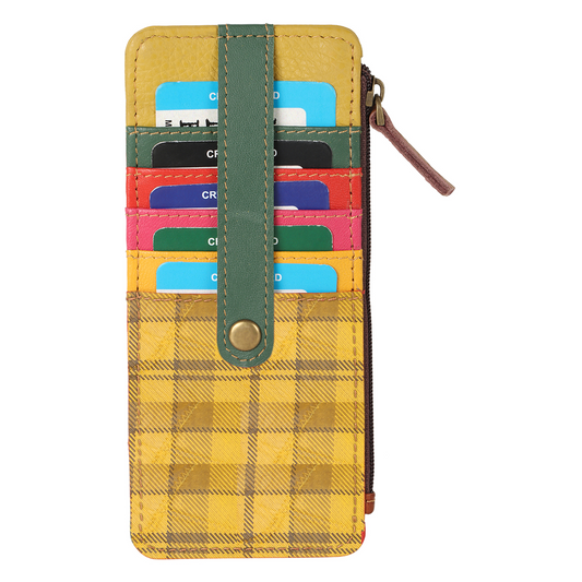 7-Star Wallet Yellow Plaid