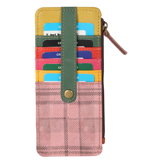 7-Star Wallet Pink Plaid