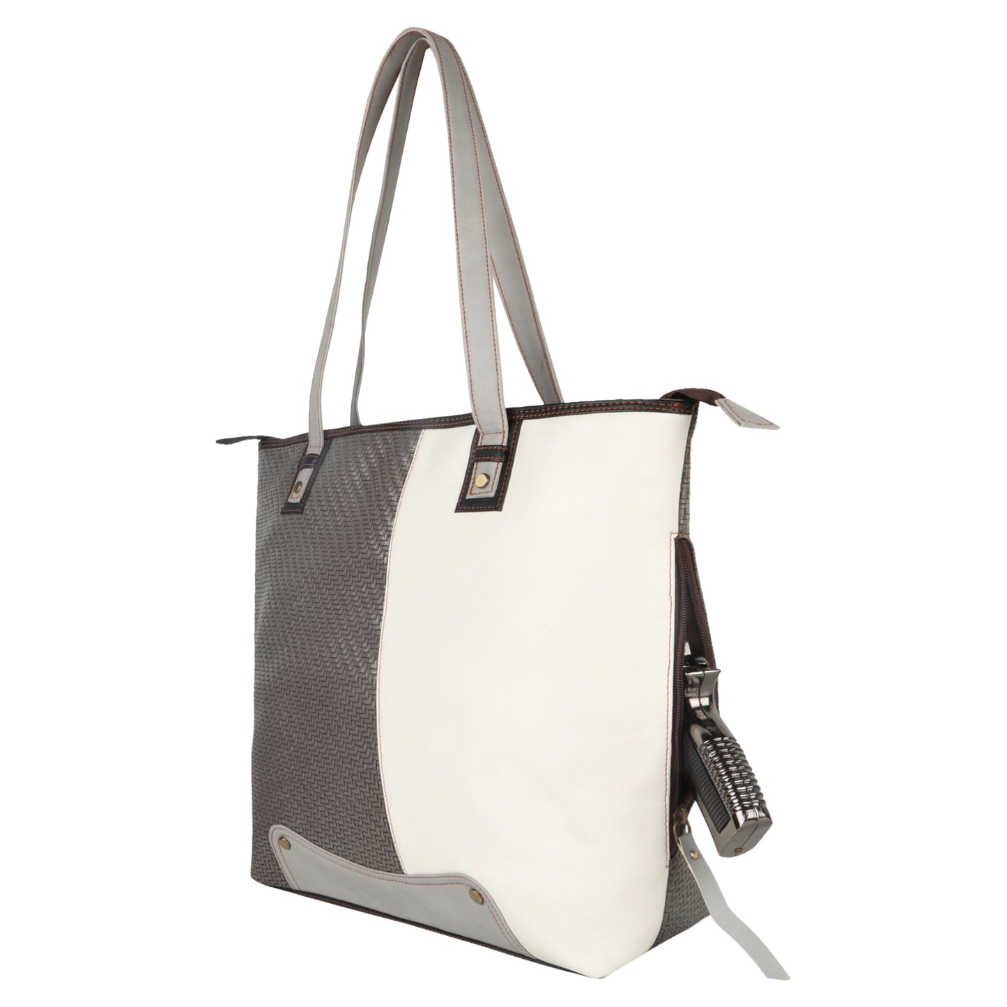 FOXIE - Evelyn Large Conceal Carry Shoulder Shoulder Bag in Gray