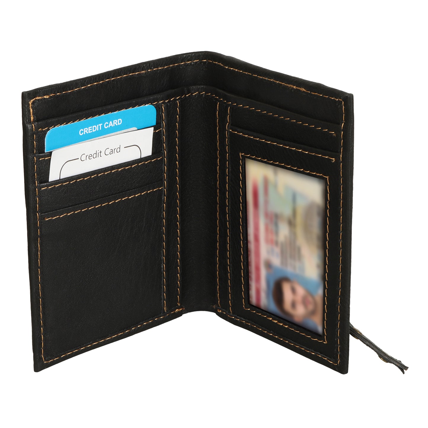 Mens Wallet 2 PC Gift Box Bk
