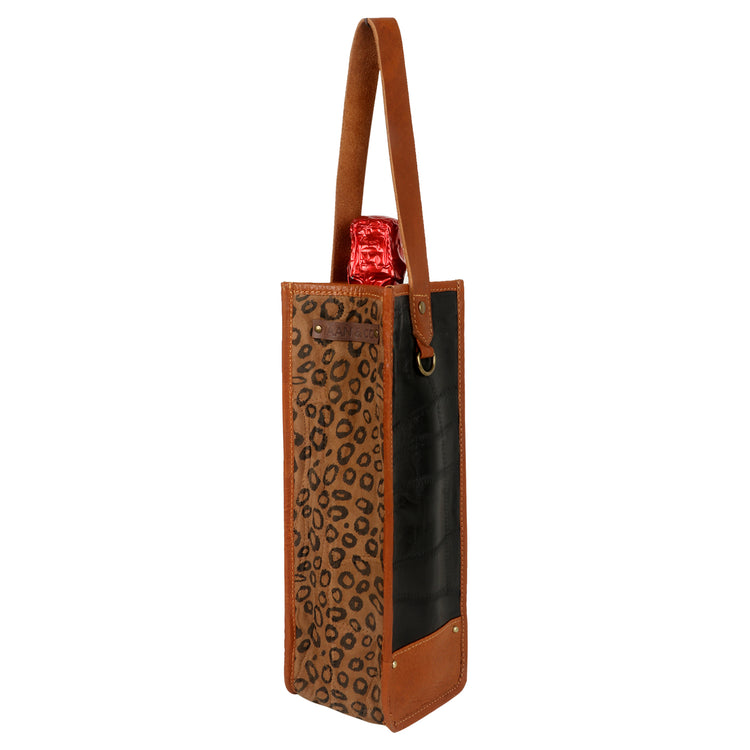 Nomad Cheetah Wine Bag