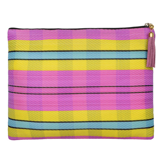 Kai Recycled Nylon Pouch - Flamingo Pink Yl